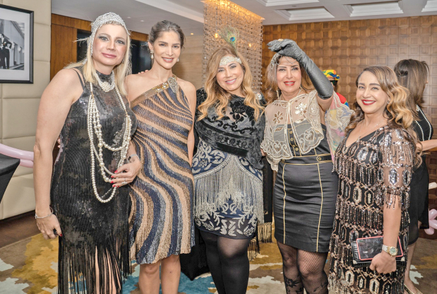 Guests dressed in their best.